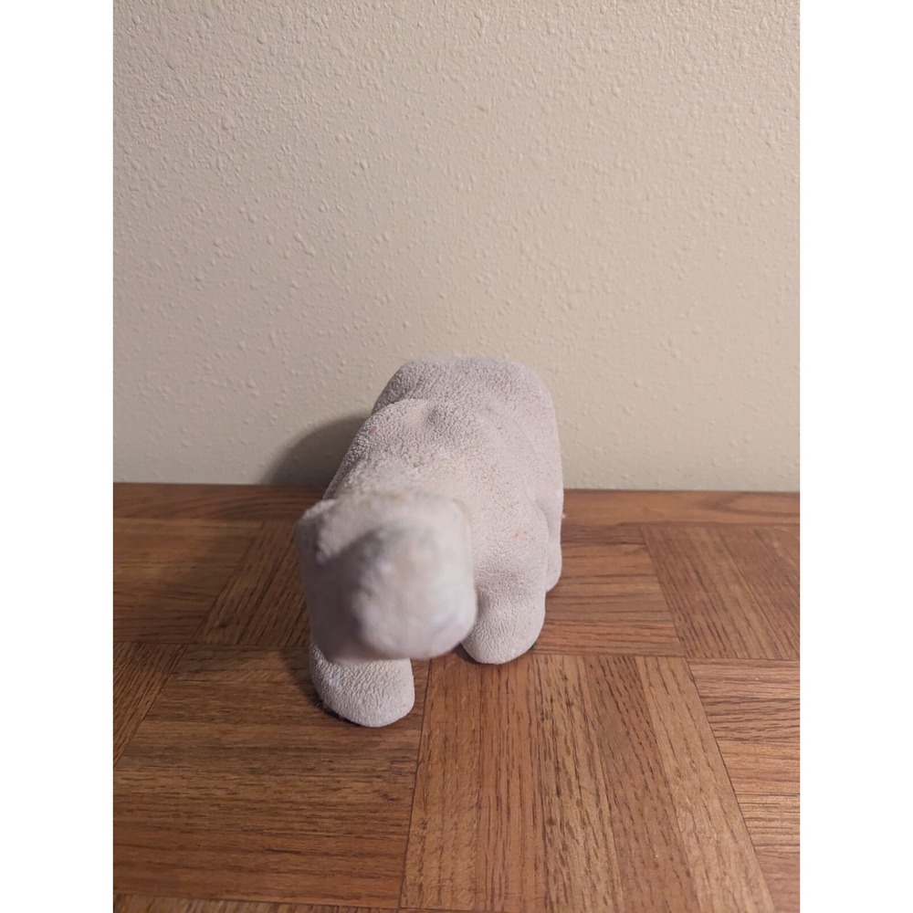 VINTAGE INUIT ESKIMO POLAR BEAR ART SCULPTURE Walking Bear Porcelain Textured - Picture 3 of 13